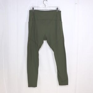 Thinx Period Leggings Women XL Olive Green Moderate Absorbency High Waist Pocket